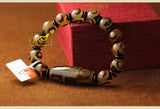 Tibetan Dzi Beads Bracelet Ethnic Style Nine Eyes Three Eyes Natural Stone