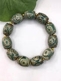 Tibetan Dzi Beads Single Bead Bracelet Retro Style Perfect Color