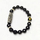 Tibetan 21 Eyes Agate Dzi Beads Bracelet