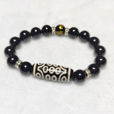 Tibetan 21 Eyes Agate Dzi Beads Bracelet