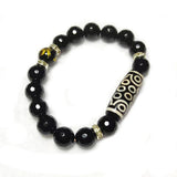 Tibetan 21 Eyes Agate Dzi Beads Bracelet