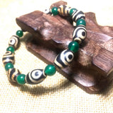 Tibetan Feng Shui DZI 8*12mm Beads Red Agate Bracelet