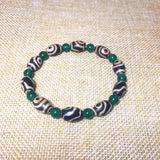 Tibetan Feng Shui DZI 8*12mm Beads Red Agate Bracelet