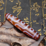 Dark Red Agate Old Dzi Beads Necklace for Men&Women