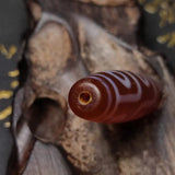 Dark Red Agate Old Dzi Beads Necklace for Men&Women