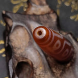 Dark Red Agate Old Dzi Beads Necklace for Men&Women