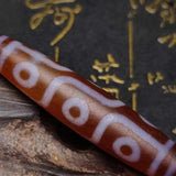 Dark Red Agate Old Dzi Beads Necklace for Men&Women