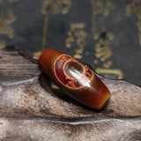 Tibetan Wealth God Totem Agate Dzi Jewelry