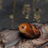 Tibetan Wealth God Totem Agate Dzi Jewelry