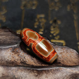 Tibetan Wealth God Totem Agate Dzi Jewelry