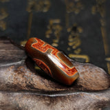 Tibetan Wealth God Totem Agate Dzi Jewelry