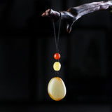 Tibetan Jade Key Chain Pendant Chinese Style Jade Jewelry