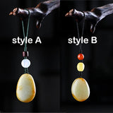 Tibetan Jade Key Chain Pendant Chinese Style Jade Jewelry
