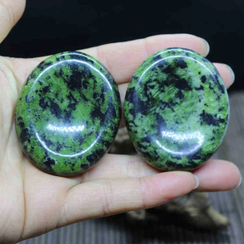 Tibetan Jade Eye Mask Serpentine Jade Beauty Massage Magnetic
