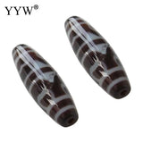 Tibetan Agate Dzi Beads Two Tone Natural Agates Beads