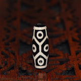 Tibetan Ji Tortoiseshell 9 Eyes Totem Pattern DZI Beads Agate Beads