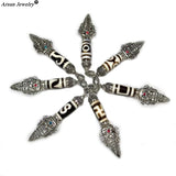Tibetan Totem Old Agate Dzi Bead Vajvakilaka DIY Jewelry