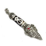 Tibetan Totem Old Agate Dzi Bead Vajvakilaka DIY Jewelry