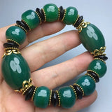 Tibetan Natural Agate Beads Bracelet Modern Minimalist Jewelry