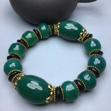 Tibetan Natural Agate Beads Bracelet Modern Minimalist Jewelry