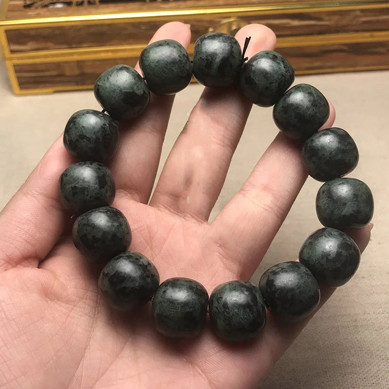 Tibetan Jade Medicine Wang Shi Bracelet for Health Care