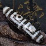 Tibetan 4 Eyes Agate Dzi Beads Necklace Pendant
