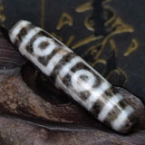 Tibetan 4 Eyes Agate Dzi Beads Necklace Pendant