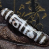 Tibetan 4 Eyes Agate Dzi Beads Necklace Pendant