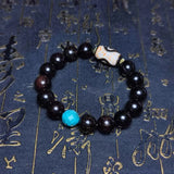 Tibetan Phoenix Eye Totem Incense for Old Black/White Agate Dzi Bead Bracelet