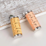 Tibetan Prayer Wheel Turner Cremation Ashes Urn Necklace for Men