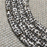 Tibetan Ox Bone Carving Cross 108 Spacer Beads Necklace Bracelet DIY