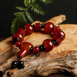 Tibetan Red Agate Bracelet Men's Beads Gift Men's Jewelry National Wind
