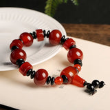 Tibetan Red Agate Bracelet Men's Beads Gift Men's Jewelry National Wind