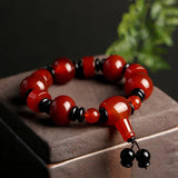 Tibetan Red Agate Bracelet Men's Beads Gift Men's Jewelry National Wind
