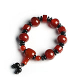 Tibetan Red Agate Bracelet Men's Beads Gift Men's Jewelry National Wind