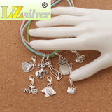 Tibetan Silver Cat Basket Clasp European Lobster Trigger Clip