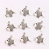 Tibetan Silver Fish Ocean Animal Spacer Charm Beads Alloy Jewelry Finding
