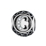 Tibetan Silver Hollow Beads Letter A Women's Fit Band Pan Charms Bra
