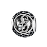 Tibetan Silver Hollow Beads Letter A Women's Fit Band Pan Charms Bra