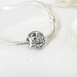 Tibetan Silver Hollow Beads Letter A Women's Fit Band Pan Charms Bra