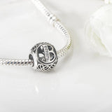 Tibetan Silver Hollow Beads Letter A Women's Fit Band Pan Charms Bra