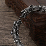 Tibetan Silver Dragon Bangle Bracelets for Women