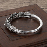 Tibetan Silver Dragon Bangle Bracelets for Women