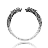 Tibetan Silver Dragon Bangle Bracelets for Women