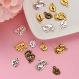 Tibetan Style Alloy Charms, Foot Print, Mixed