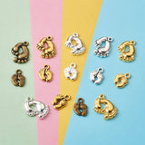 Tibetan Style Alloy Charms, Foot Print, Mixed