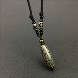 Tibetan Agate Pendant Necklace Lucky Charm with Chain