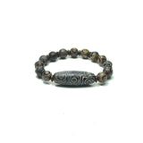 Tibetan Weathered Agate Dzi Beads Bracelet Ethnic Style Natural Stone Materials