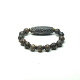 Tibetan Weathered Agate Dzi Beads Bracelet Ethnic Style Natural Stone Materials