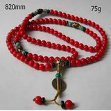 Tibetan Buddhist Prayer Buddha Turquoise Worry Myra Bead Necklace Bracelet